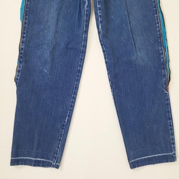 90's Denim Jeans Workwear Carpenter Zippers Tapered - Picture 11 of 11